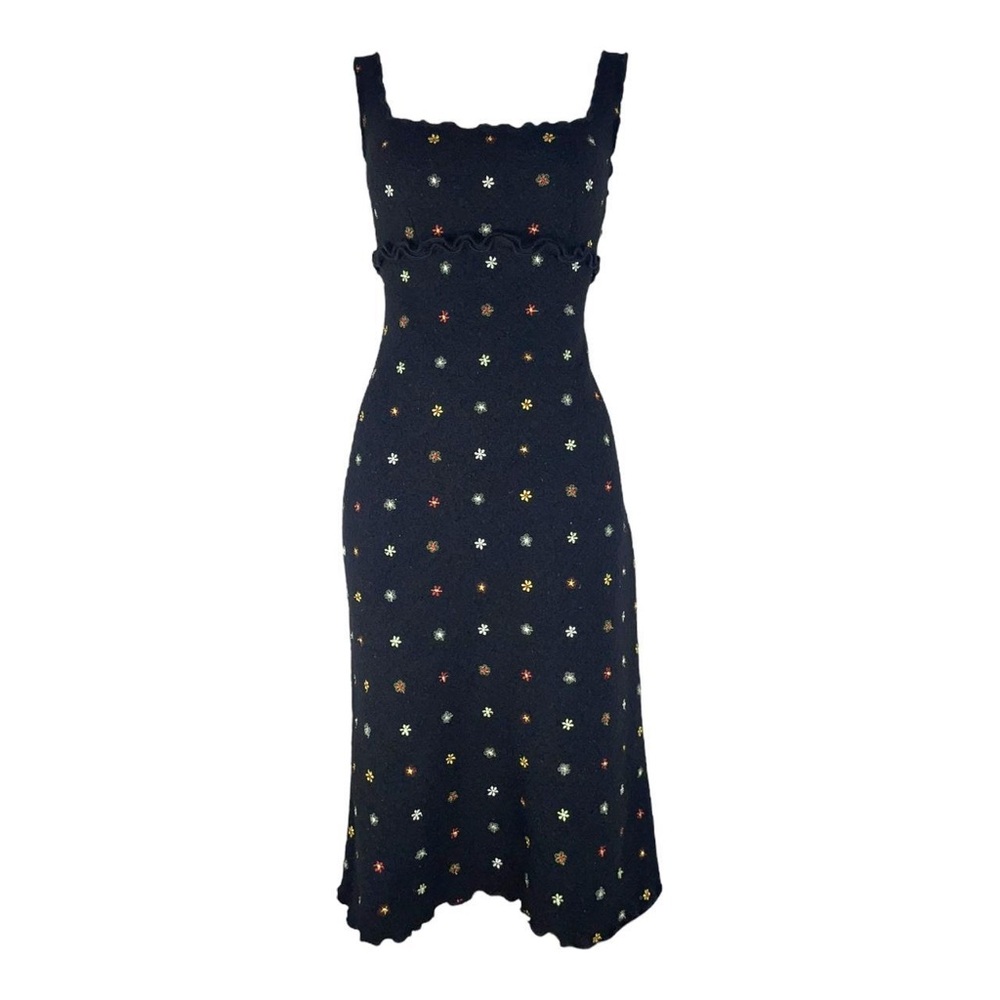 Elegant Black Floral Dress